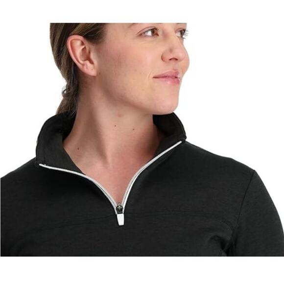 NWT Spyder Women's Black Speed 1/2 Zip Fleece Jacket Size M - Picture 3 of 8